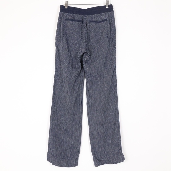 Athleta Bali Linen Stripped Ankle Pants - Picture 5 of 8